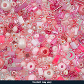 Czech Seed Beads – 50g – Pink Assorted Mix